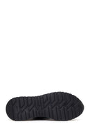 Erkek Siyah Bağcıklı Kumaş Sneaker | Derimod