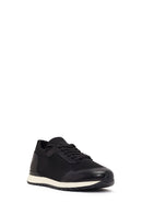 Erkek Siyah Bağcıklı Kumaş Sneaker | Derimod