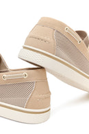 Derimod Zero Men's Beige Lace-Up Fabric Casual Shoes | Derimod