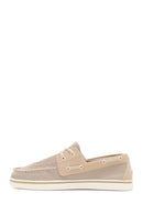 Derimod Zero Men's Beige Lace-Up Fabric Casual Shoes | Derimod