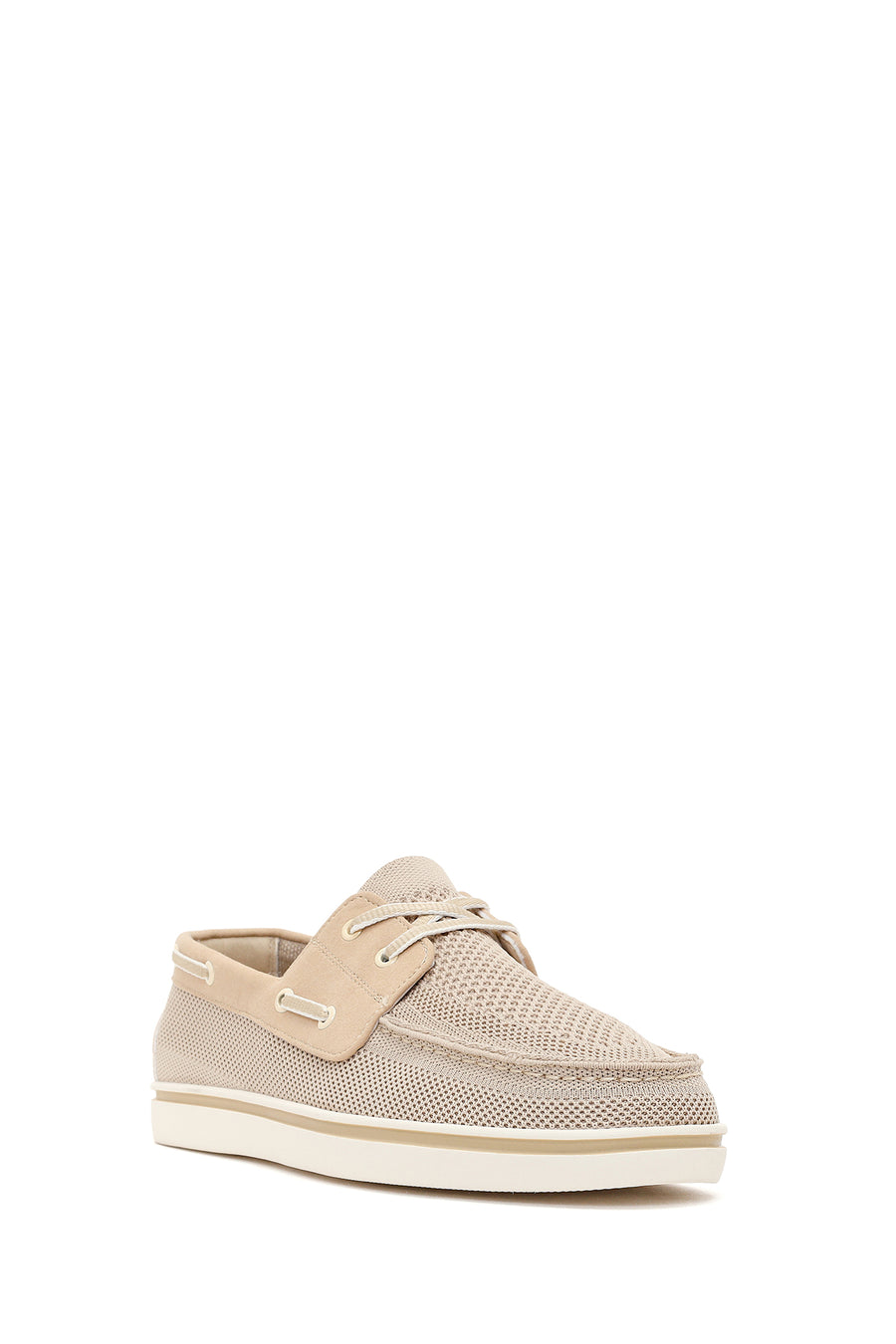 Derimod Zero Men's Beige Lace-Up Fabric Casual Shoes