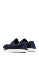 Derimod Zero Men's Navy Blue Lace-Up Fabric Casual Shoes | Derimod