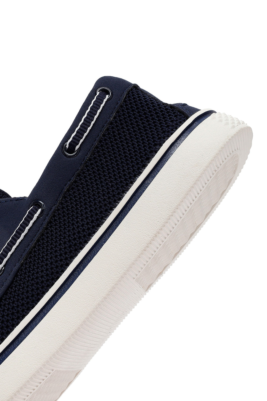 Derimod Zero Men's Navy Blue Lace-Up Fabric Casual Shoes