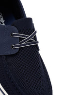 Derimod Zero Men's Navy Blue Lace-Up Fabric Casual Shoes | Derimod