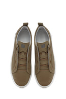 Erkek Bej Deri Sneaker | Derimod