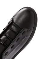 Erkek Siyah Deri Sneaker | Derimod