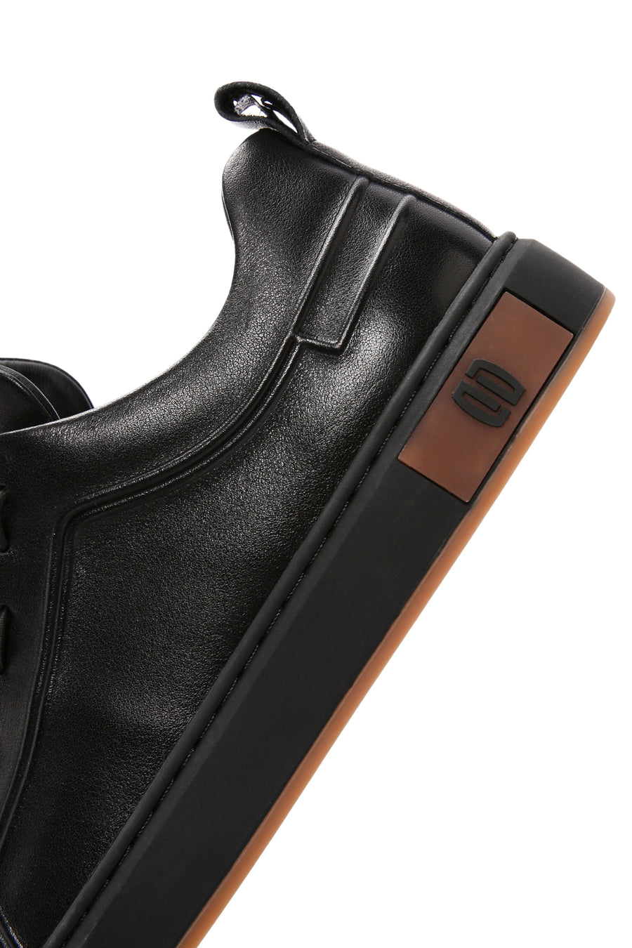 Erkek Siyah Deri Sneaker
