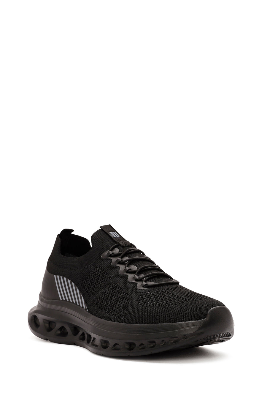 Derimod Zero Erkek Siyah Kalın Tabanlı Kumaş Sneaker