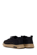 Derimoz Zero Male Black Lace-Up Fabric Sneaker | Derimod