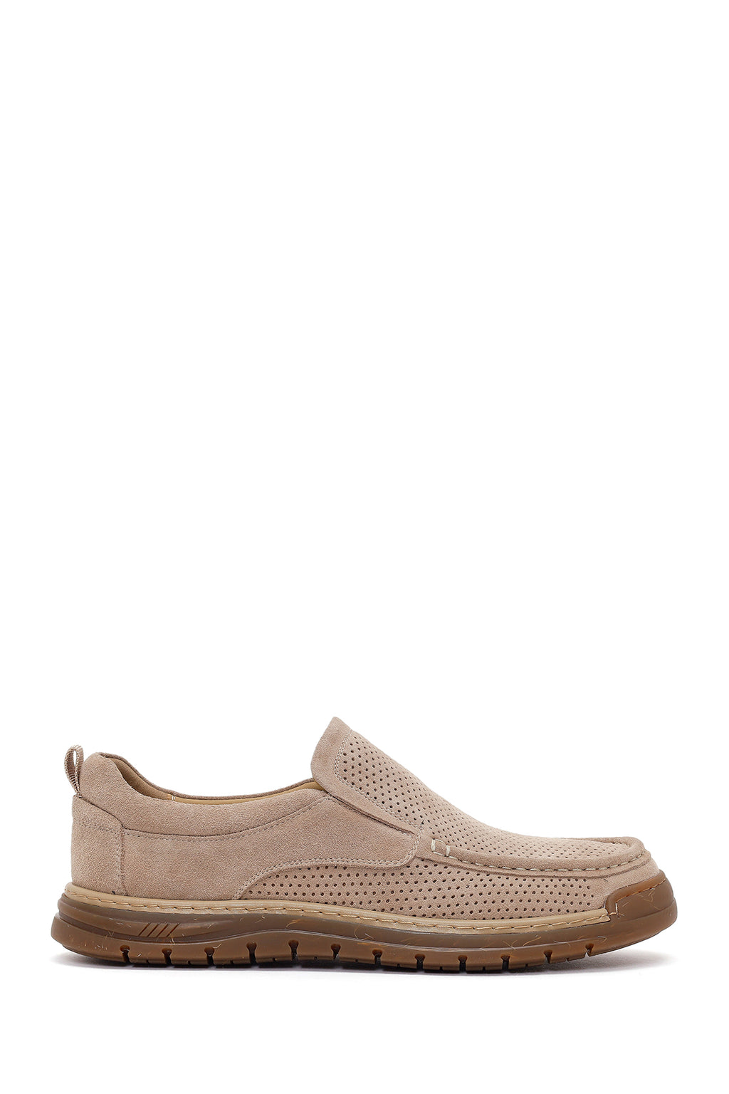 Derimod Fly Erkek Bej Süet Deri Casual Loafer