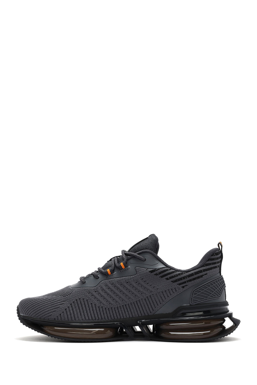 Derimod Zero Men's Gray Lace-Up Thick Soled Fabric Sneaker