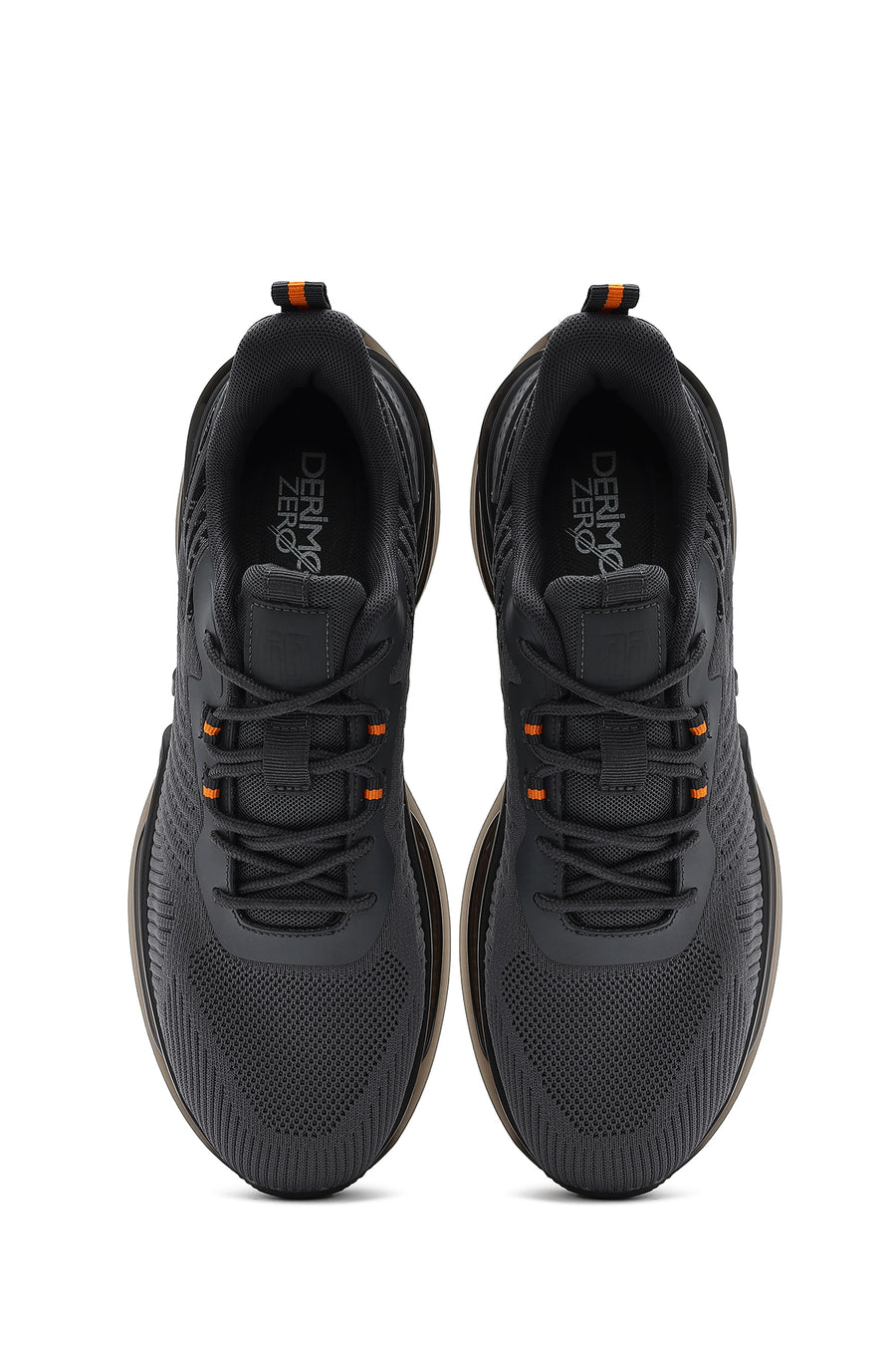 Derimod Zero Men's Gray Lace-Up Thick Soled Fabric Sneaker