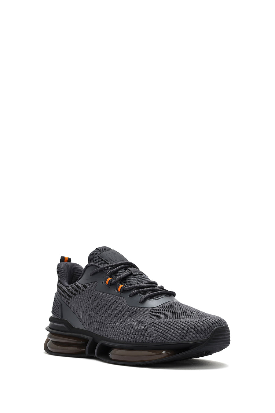 Derimod Zero Men's Gray Lace-Up Thick Soled Fabric Sneaker