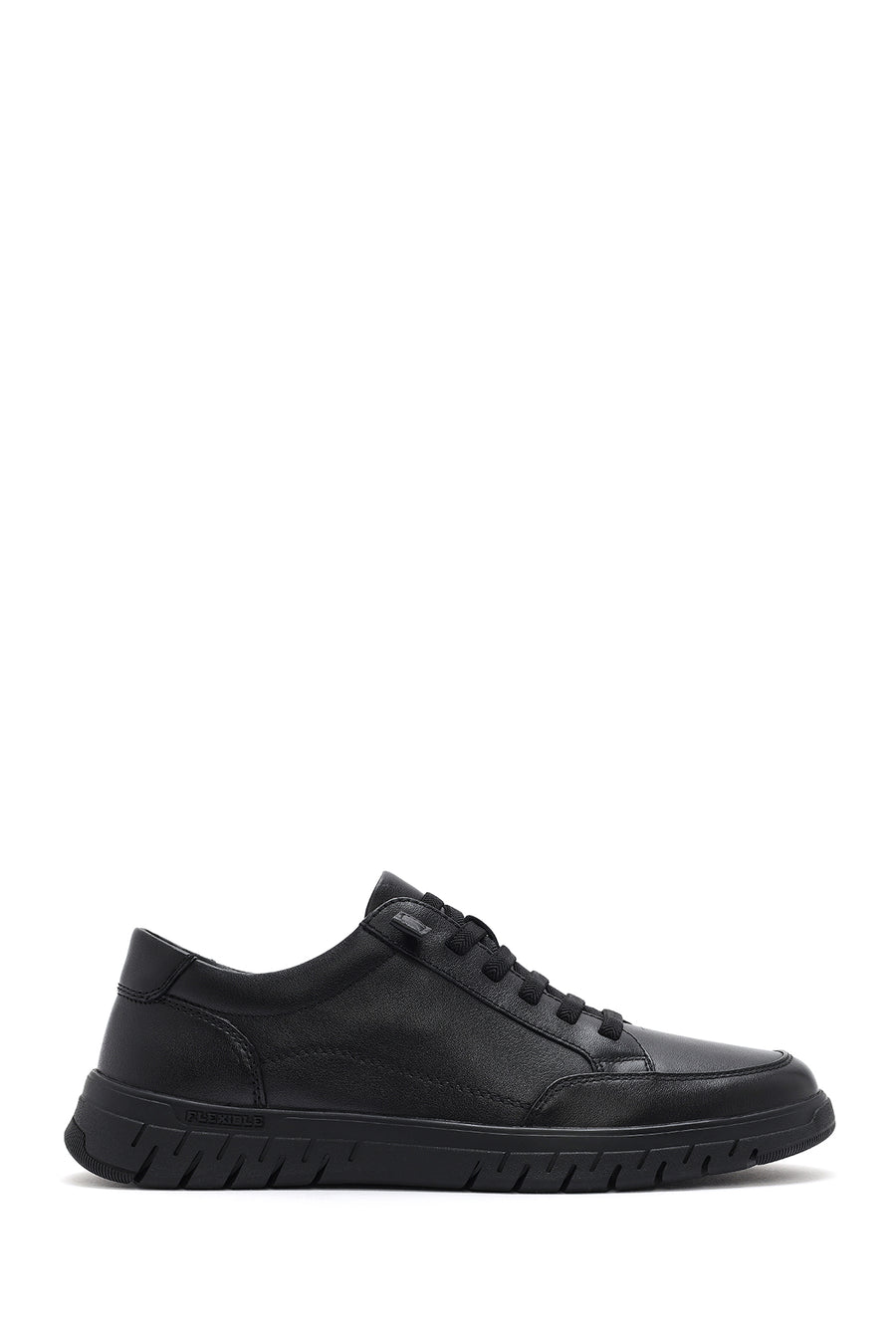 Erkek Siyah Bağcıklı Deri Sneaker 26SFD694918 | Derimod