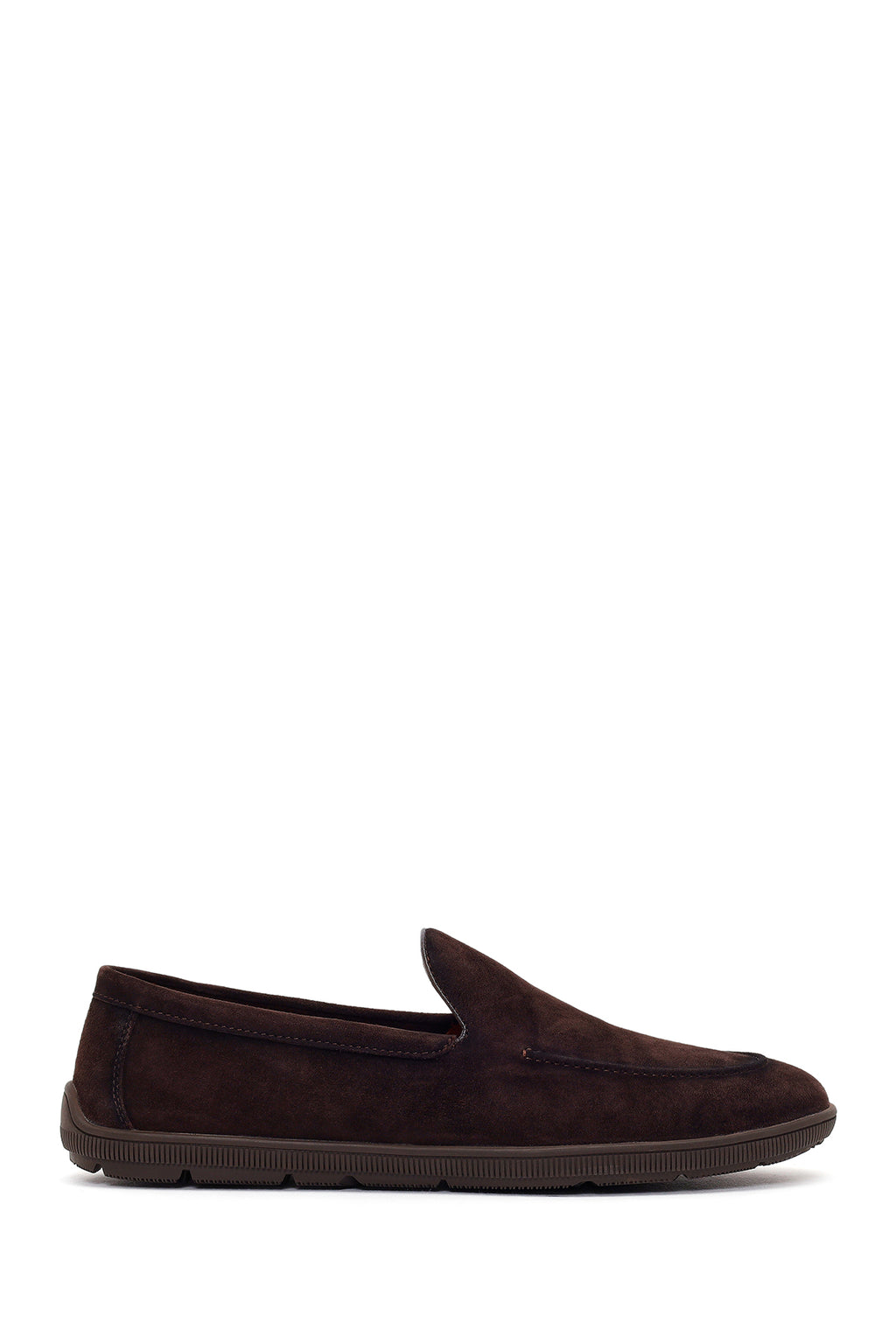 Erkek Kahverengi Süet Deri Casual Loafer