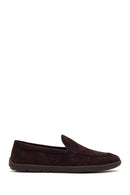 Erkek Kahverengi Süet Deri Casual Loafer | Derimod