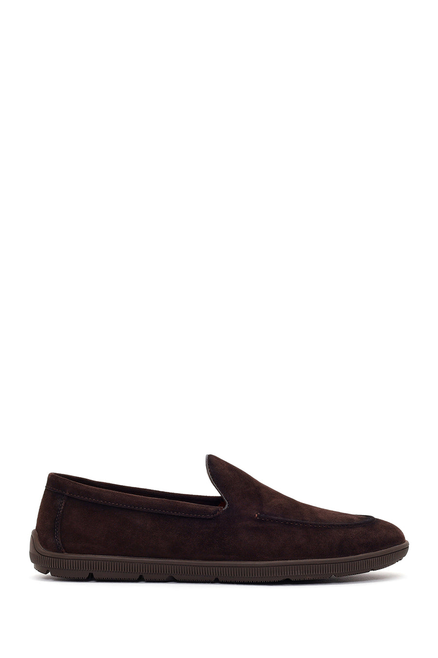 Erkek Kahverengi Süet Deri Casual Loafer 26SFD695210 | Derimod