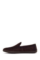 Erkek Kahverengi Süet Deri Casual Loafer | Derimod
