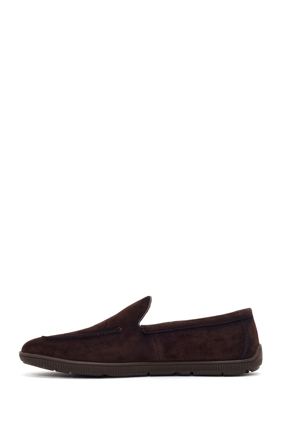 Erkek Kahverengi Süet Deri Casual Loafer