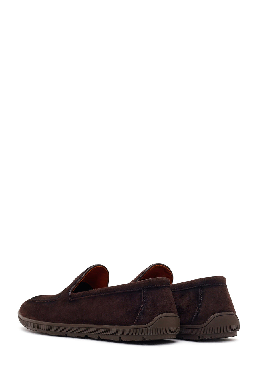Erkek Kahverengi Süet Deri Casual Loafer