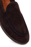 Erkek Kahverengi Süet Deri Casual Loafer | Derimod