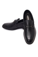 Erkek Siyah Tokalı Deri Klasik Loafer | Derimod