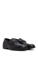 Erkek Siyah Tokalı Deri Klasik Loafer | Derimod