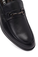Erkek Siyah Tokalı Deri Klasik Loafer | Derimod