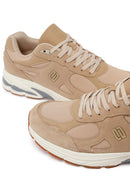 Male Beige Lace-Up Thick-Soled Suede Leather Sneaker | Derimod