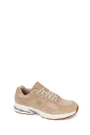 Male Beige Lace-Up Thick-Soled Suede Leather Sneaker | Derimod