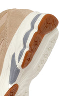 Male Beige Lace-Up Thick-Soled Suede Leather Sneaker | Derimod