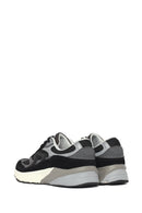 Erkek Siyah Kalın Tabanlı Bağcıklı Deri Sneaker | Derimod