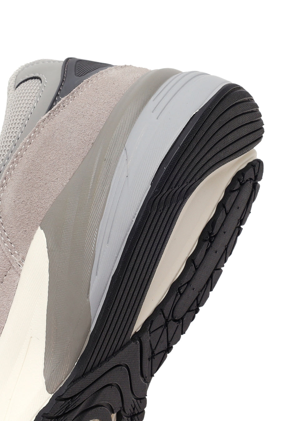 Erkek Gri Kalın Tabanlı Bağcıklı Deri Sneaker