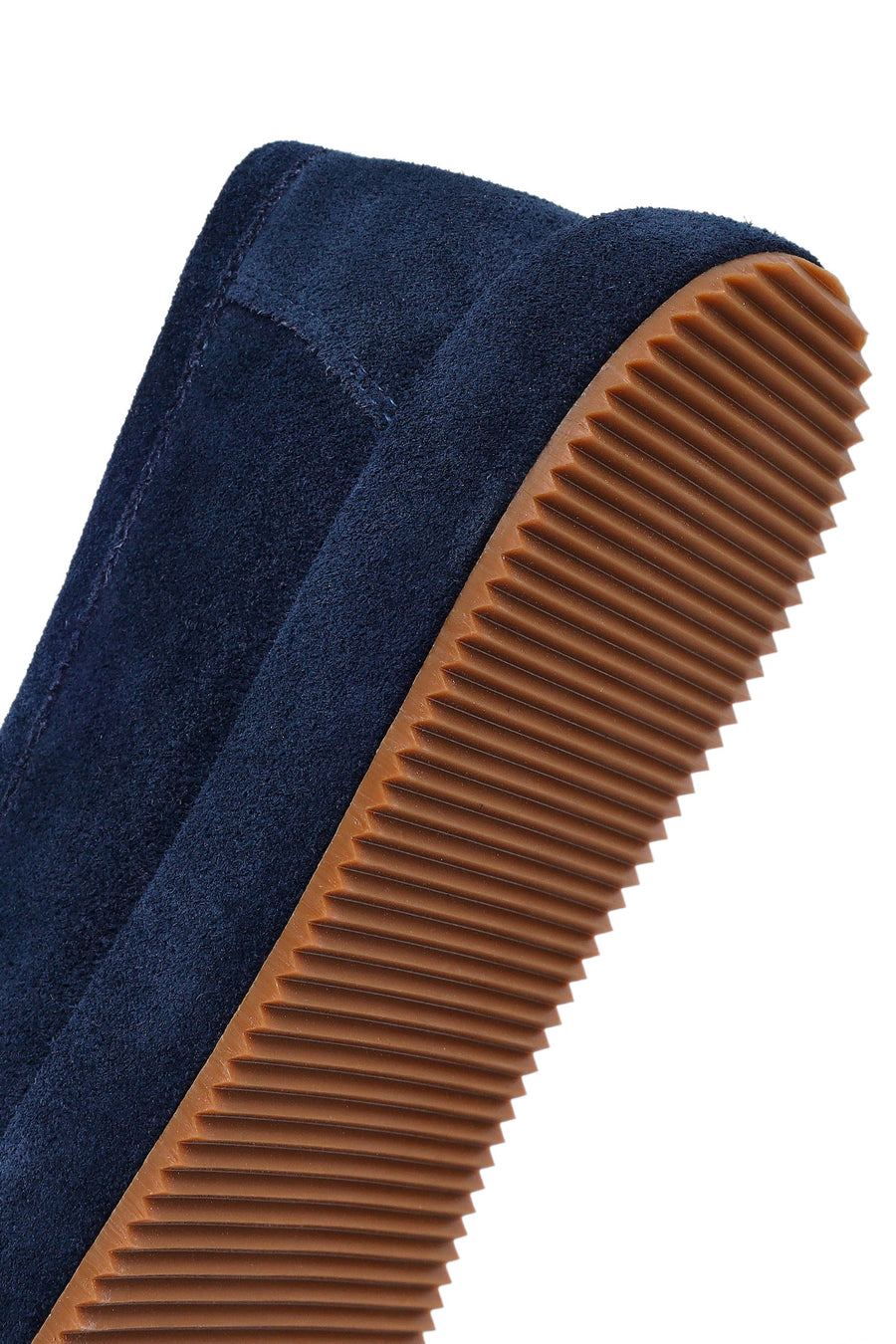 Erkek Lacivert Süet Deri Casual Loafer