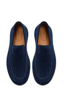 Erkek Lacivert Süet Deri Casual Loafer | Derimod
