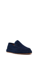 Erkek Lacivert Süet Deri Casual Loafer | Derimod