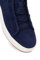 Erkek Lacivert Bağcıklı Süet Deri Sneaker | Derimod