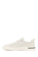 Erkek Beyaz Bağcıklı Deri Sneaker | Derimod