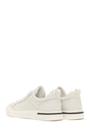 Erkek Beyaz Bağcıklı Deri Sneaker | Derimod