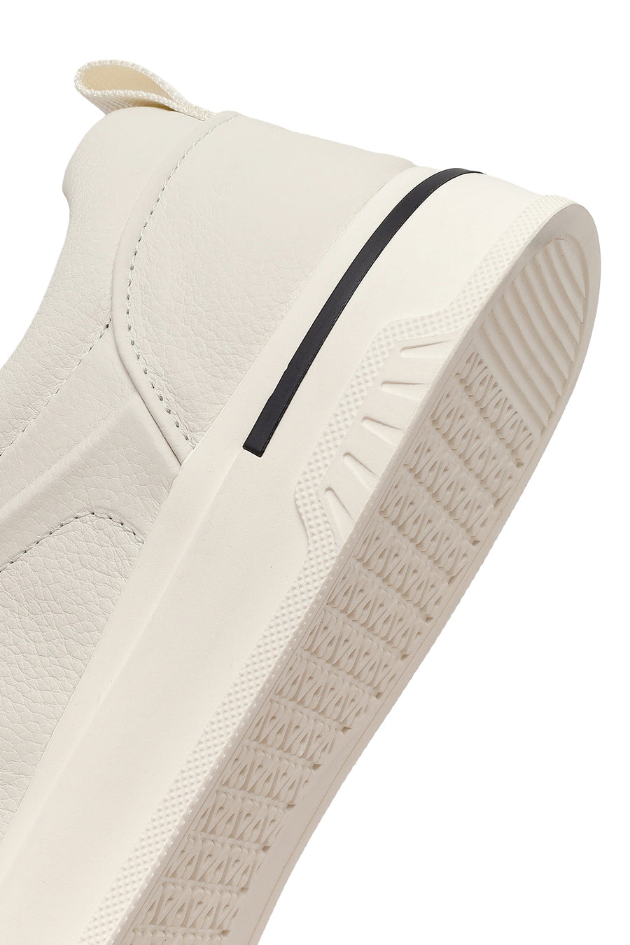 Erkek Beyaz Bağcıklı Deri Sneaker