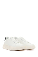 Erkek Beyaz Bağcıklı Kalın Tabanlı Sneaker | Derimod
