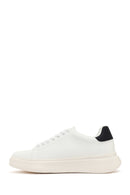 Erkek Beyaz Bağcıklı Kalın Tabanlı Sneaker | Derimod