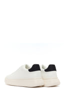 Erkek Beyaz Bağcıklı Kalın Tabanlı Sneaker | Derimod