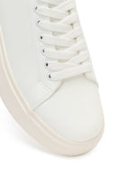 Erkek Beyaz Bağcıklı Kalın Tabanlı Sneaker | Derimod