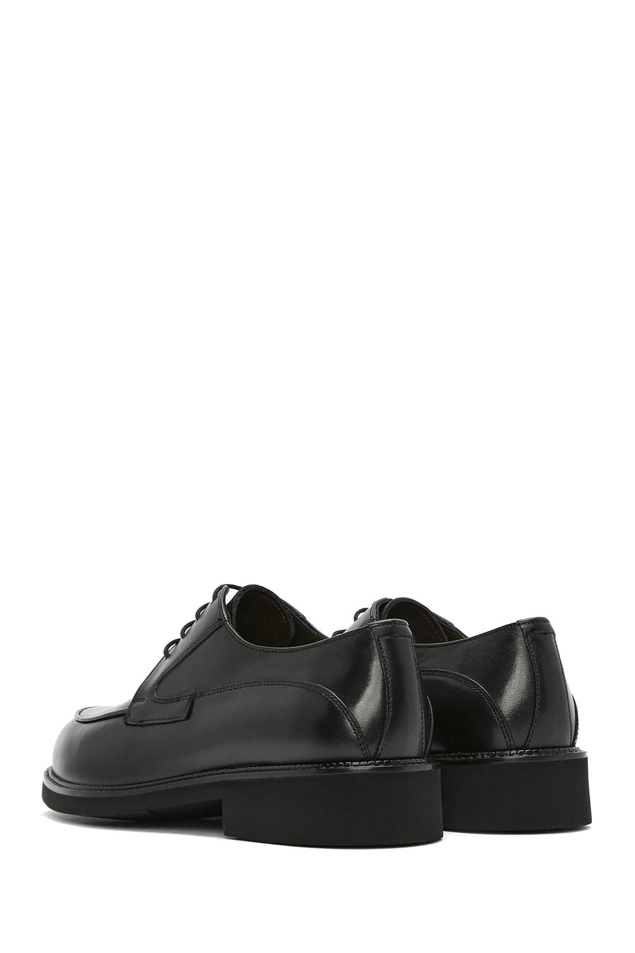 Men's Black Lace-up Leather Casual Shoes