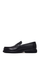 Erkek Siyah Deri Casual Loafer | Derimod