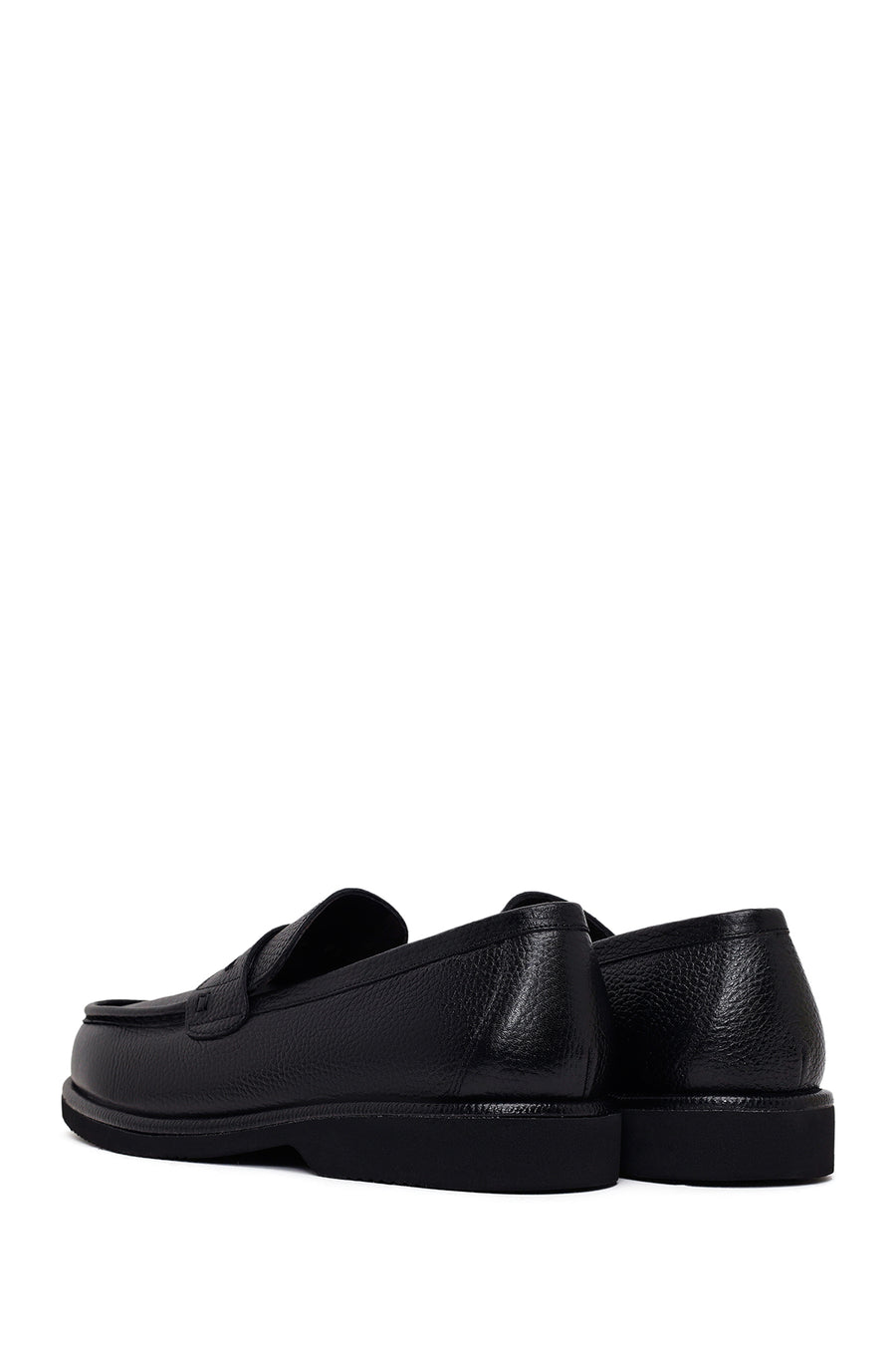 Erkek Siyah Deri Casual Loafer