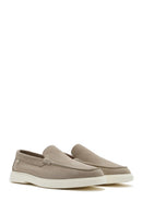 Erkek Bej Süet Deri Casual Loafer | Derimod