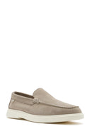Erkek Bej Süet Deri Casual Loafer | Derimod