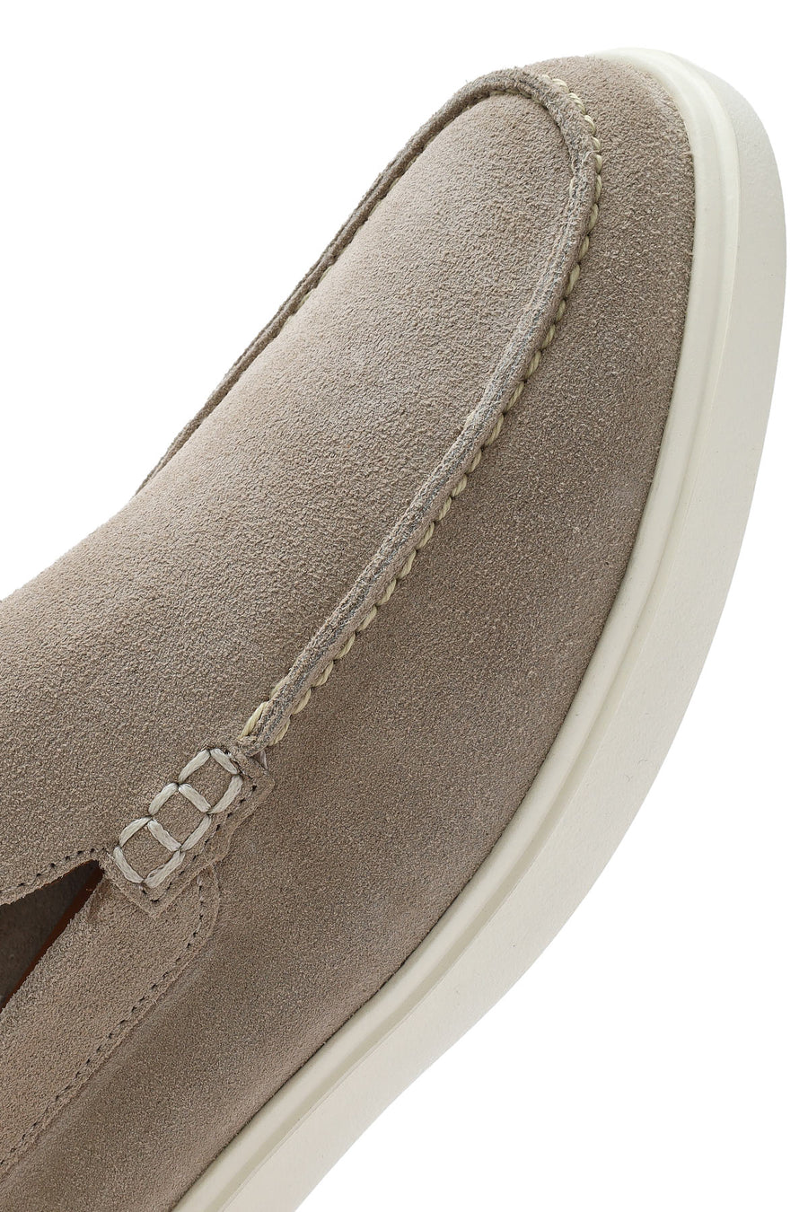 Erkek Bej Süet Deri Casual Loafer